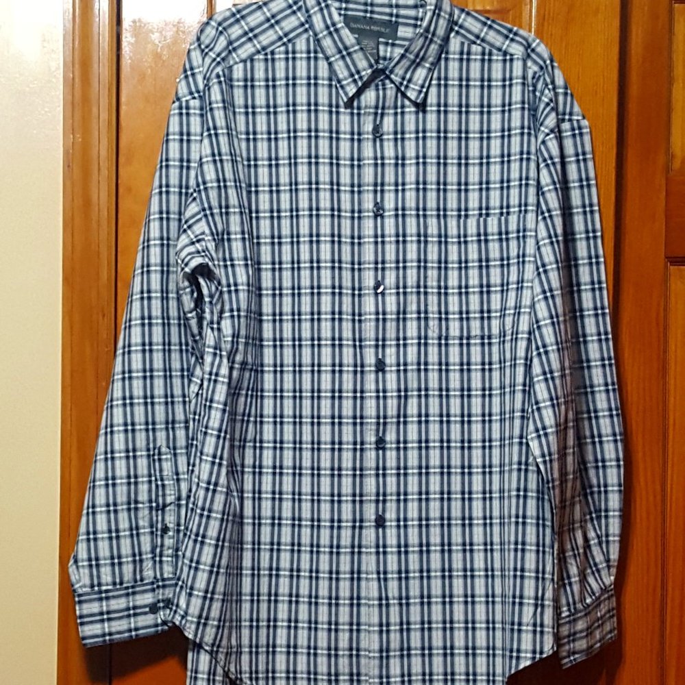 Mens Banana Republic casual long sleeve shirt